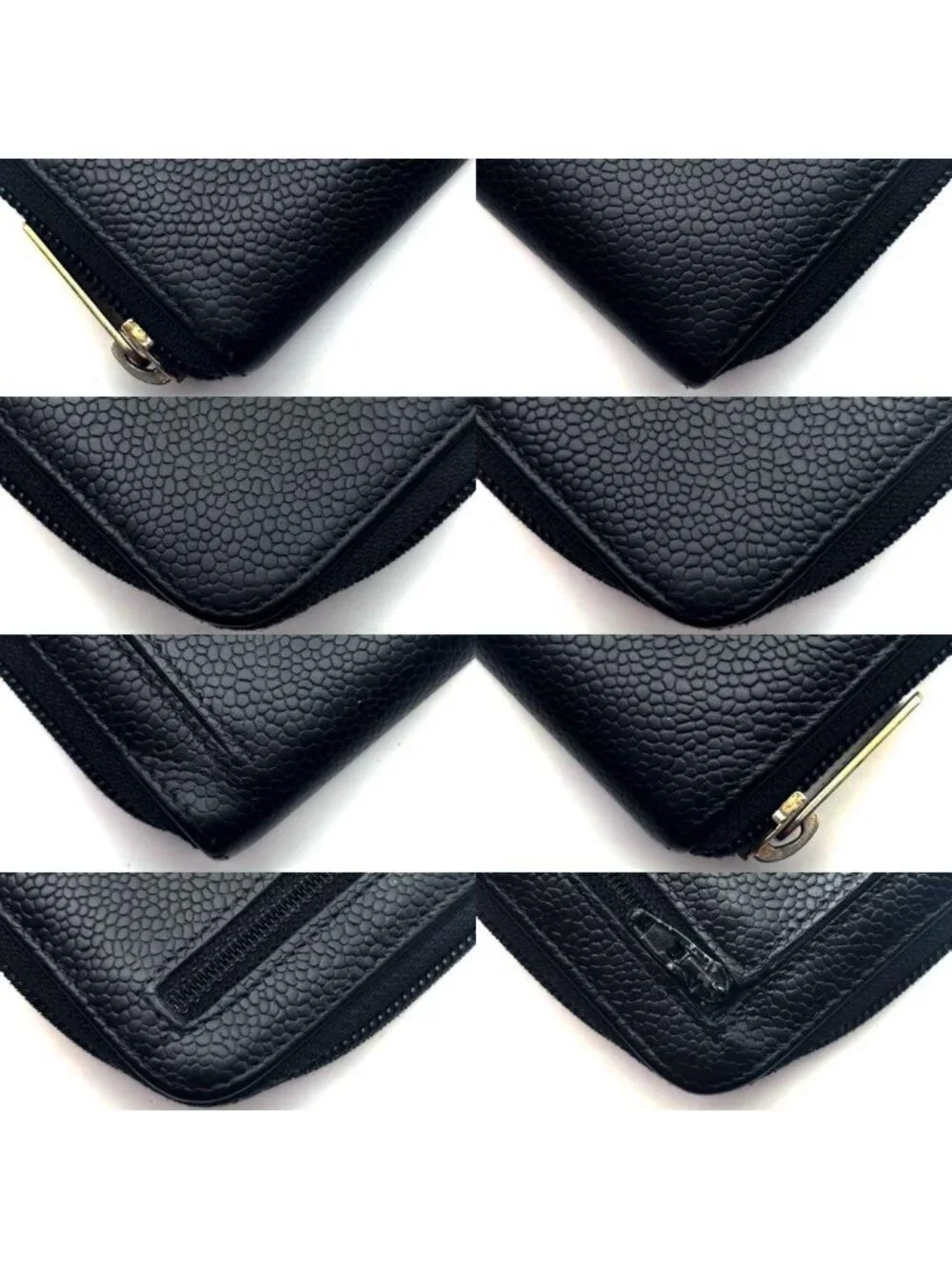 Chanel Wallet Coco Stitch Caviar Round